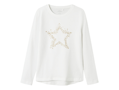 Name It bright white star shirt